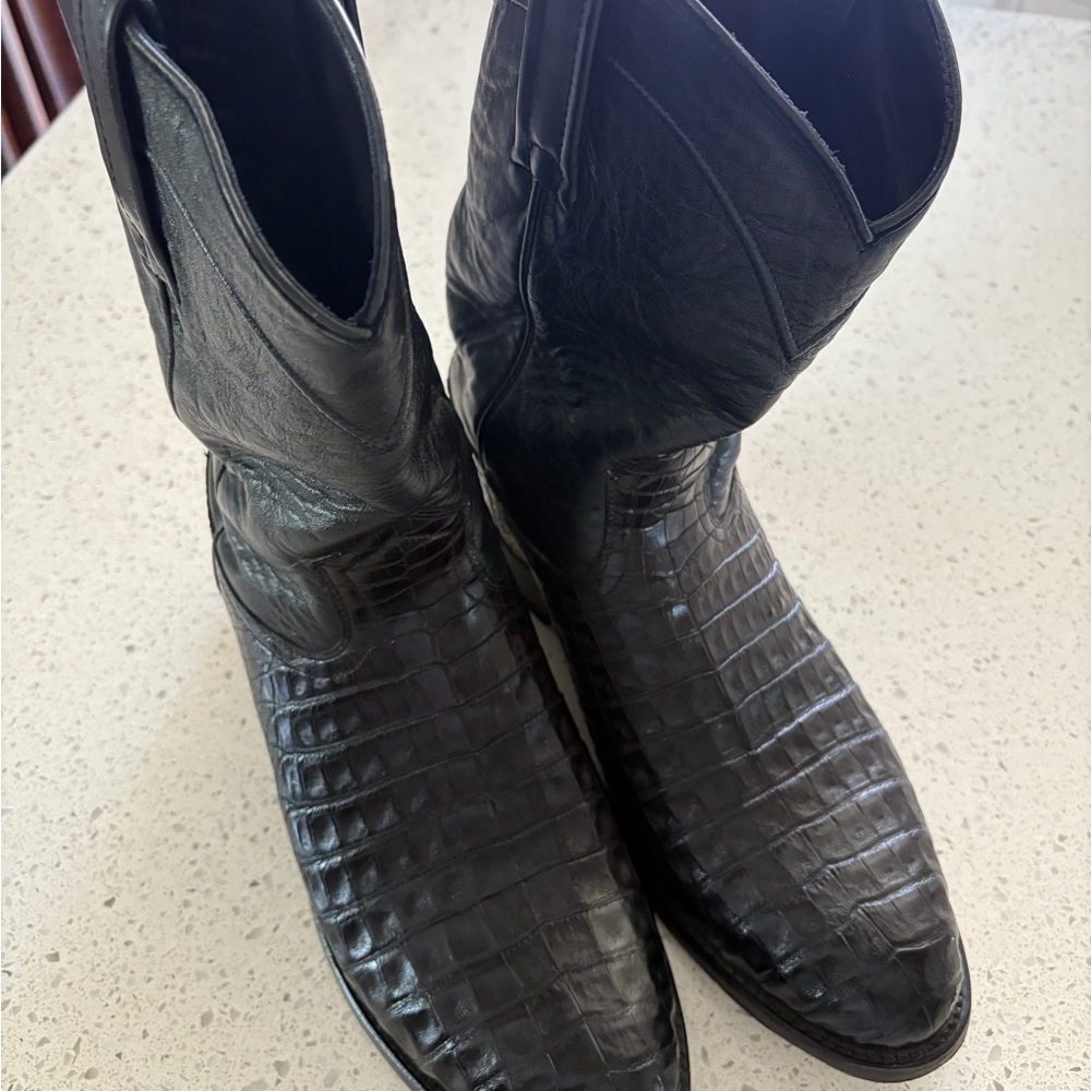 Cody James Black Leather Cowboy Boots size 11